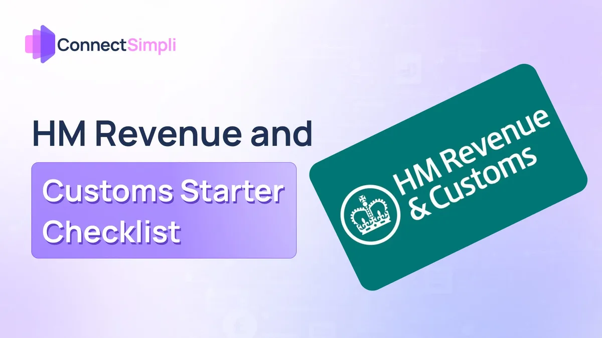HM Revenue and Customs Starter Checklist
