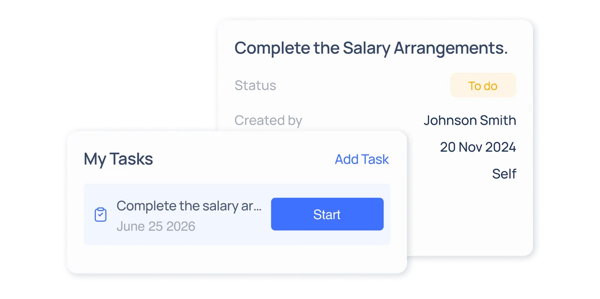 Tasks Management in ConnectSimpli