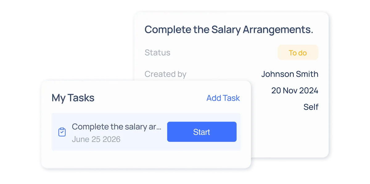 Tasks Management in ConnectSimpli