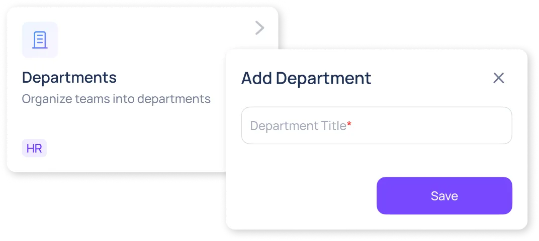 Department Management in ConnectSimpli