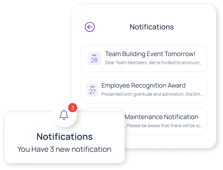 Notifications in ConnectSimpli
