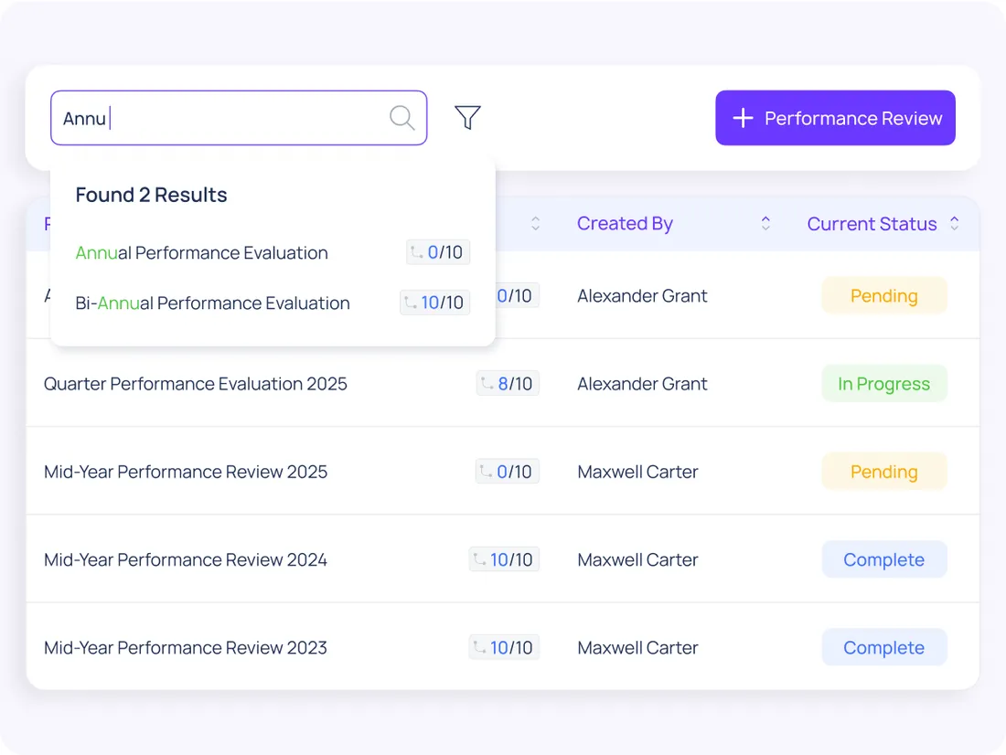 Review cycles — ConnectSimpli